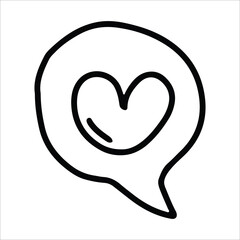 bubble chat icon, bubble chat logo for mobile apps elements or graphic design element