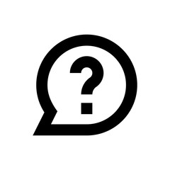 questioning line icon