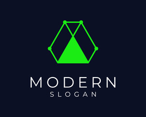 Digital Connection Technology Circuit Electronic Computing Geometric Innovation Vector Logo Design