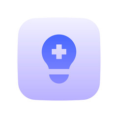 Fototapeta premium pharmaceutical innovation flat gradient icon