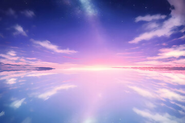 幻想的な黎明の地平線 背景素材 generative ai