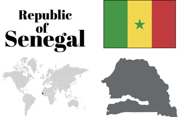 セネガル　国旗/地図/領土