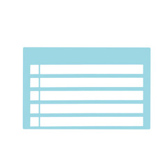 Blue planner template set.	
