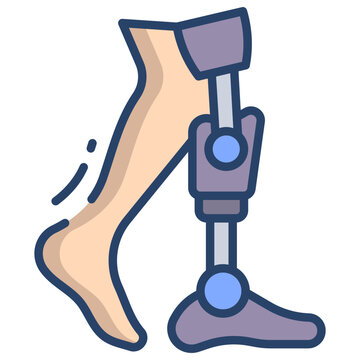 Bionic leg icon