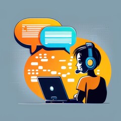 Vector Abstract futuristic circuit board and mesh line, Illustration high computer and Communication technology on blue color background. High tech digital technology, global social media concept