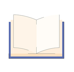 open book illustration	
