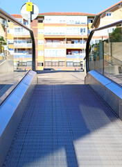 Mechanical ramp installed in the city to climb hills easily
