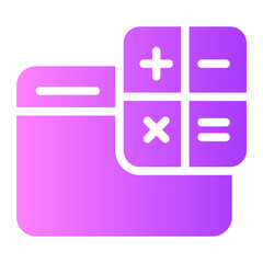calculator gradient icon