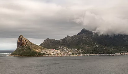 Foto auf Leinwand Hout Bay (Cape Town, South Africa) at a cloudy day © HandmadePictures