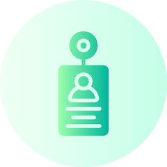 id card gradient icon