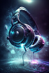 DJ Headphones, Party, Generative AI