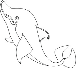 dolphin coloring page