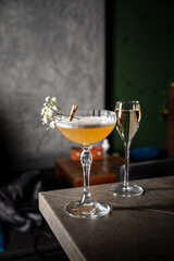 tasty cocktail in the bar