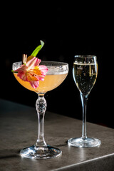 tasty cocktail in the bar