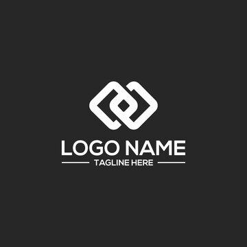 Unique blockchain logo block vector designs