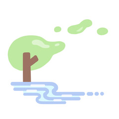 natural environment illustration, 자연환경 일러스트