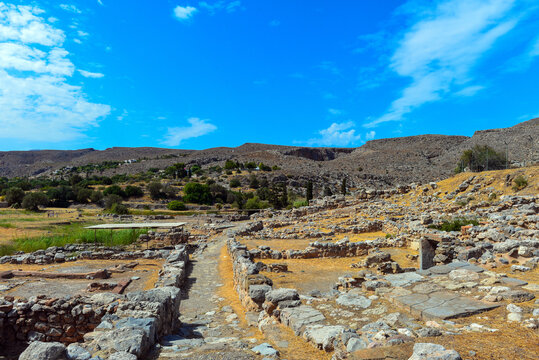 Ausgrabungsst&auml;tte Palast von Zakros in Kato Zakros, S&uuml;dostkreta, Griechenland