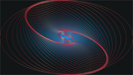 round spiral illustration gradient design