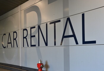 Car Rental Sign