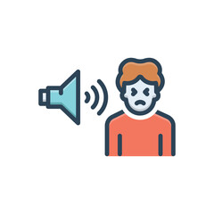 Color illustration icon for affect