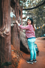 adventure, back view, backpack, backpacker, climber, concept, destination, environment, exploring nature, female, forward, freedom, goal, happiness, happy, hiker, hiking, hill, journey, landscape, lif