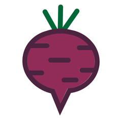 Beet Flat Icon