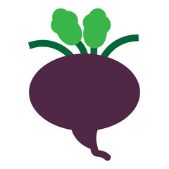 Beet Flat Icon