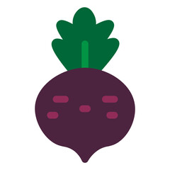 Radish Flat Icon