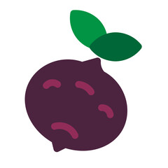 Radish Flat Icon