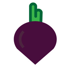 Obraz premium Radish Flat Icon