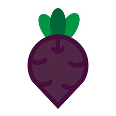 Radish Flat Icon