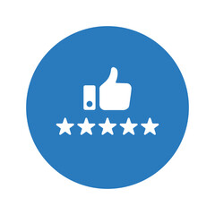 Satisfaction Rating, Review Icon. 