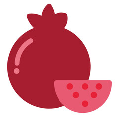 Pomegranate Flat Icon