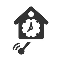 Swiss cuckoo clock icon