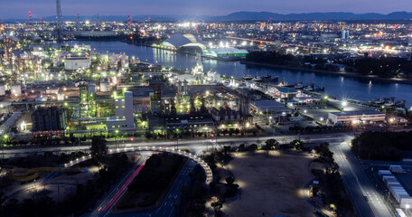 Obraz premium 工場夜景 三重県