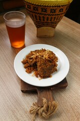 gepuk is an Indonesian sweet and spicy fried beef dish