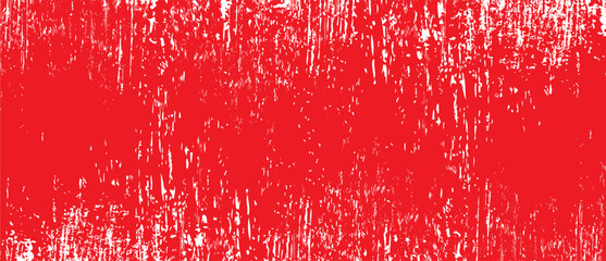 Red brush stroke background. Red ink splash on backdrop. Brush background for wallpaper, paint splatter template, dirt banner, watercolor design, dirty texture. Trendy brush background, vector	