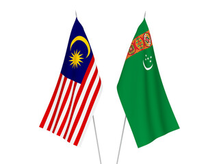 Malaysia and Turkmenistan flags