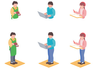 クライアントとWeb制作者のイラスト