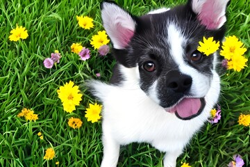 chihuahua on the grass