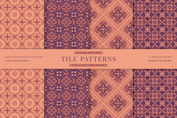 hand drawn tile patterns collection 10