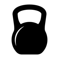 Kettlebell icon. Weight icon, training equipment flat vector icon for exercise apps and websites.