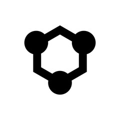 nanotechnology glyph icon