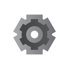 settings two tone gradient icon