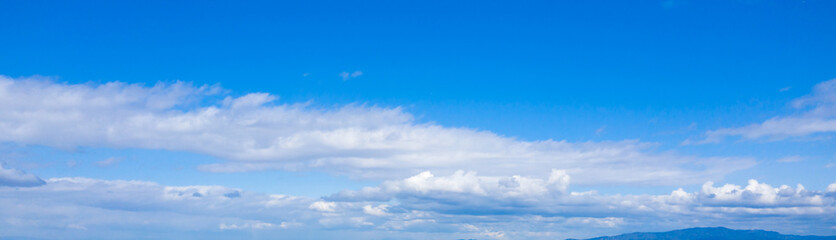 Obraz premium 青空 空 雲 パノラマ
