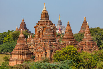 Fototapeta premium Temple and Pagodas of Bagan in Myanmar 