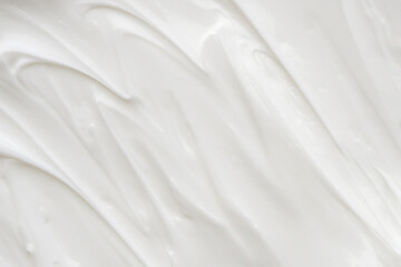 Naklejka na ściany i meble White lotion beauty skincare cream texture cosmetic product background