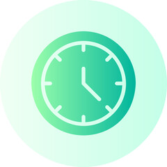 clock gradient icon