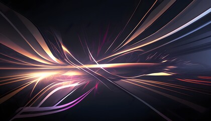 Abstract fractal background with space, Colorful Iridescent gradient digital art for banner background