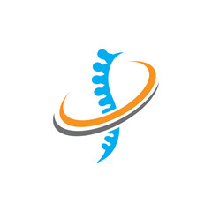 Obraz na płótnie Canvas Spine logo images